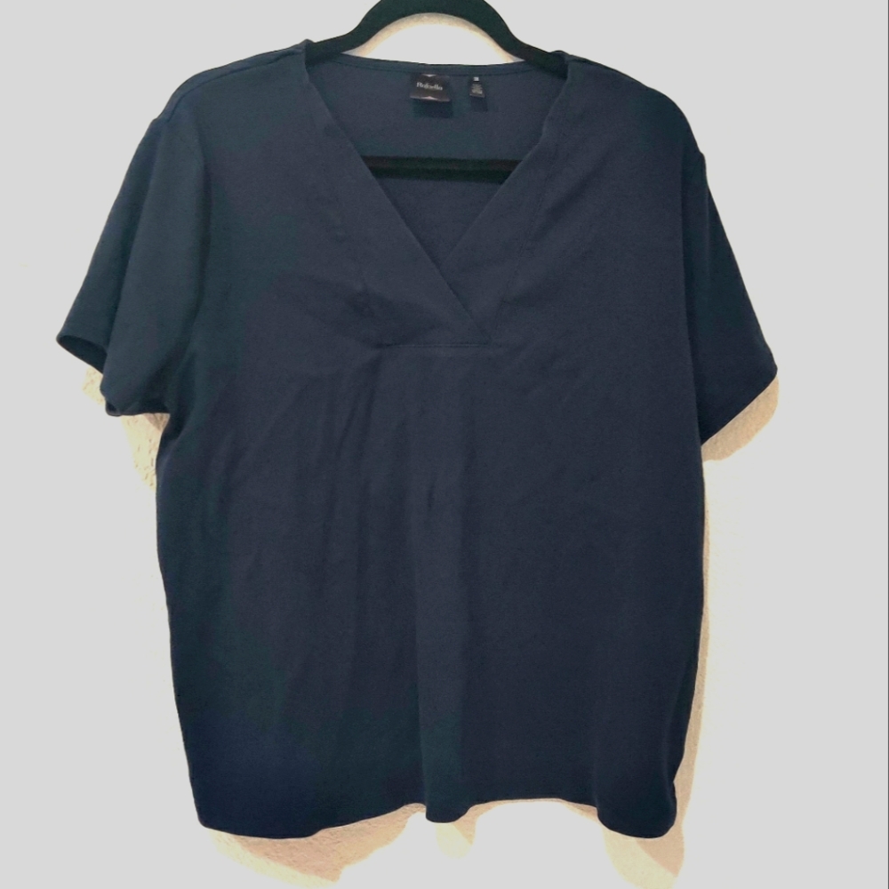 Rafaella 3X Blue Blouse
